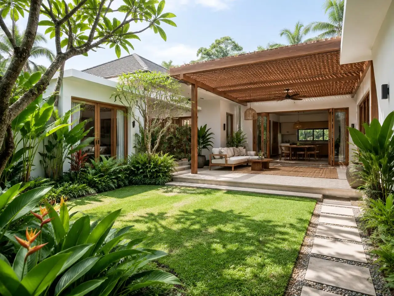 Casa del Jardín, vivienda de un piso con jardín interior